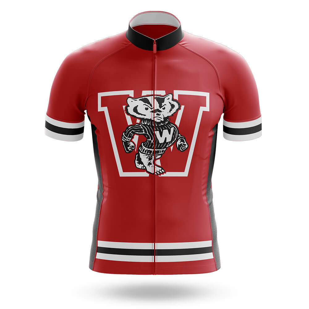 Alternative view of Retro Wisconsin Badgers - Men's Cycling Kit