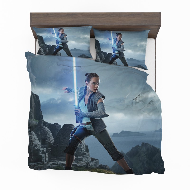 Alternative view of Rey Star Wars The Last Jedi Daisy Ridley Bedding Set - Custom Bedding Set