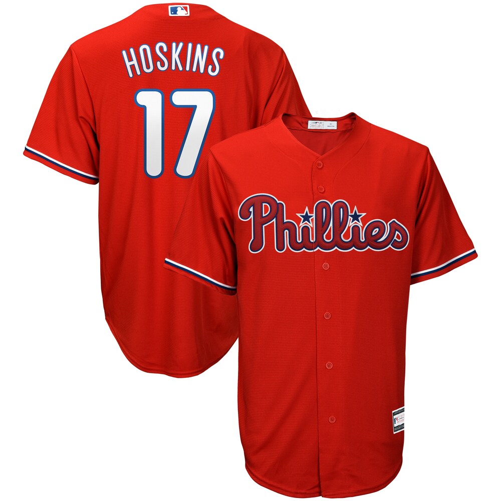 Rhys Hoskins Philadelphia Phillies Big & Tall Player Baseball Jersey - Red