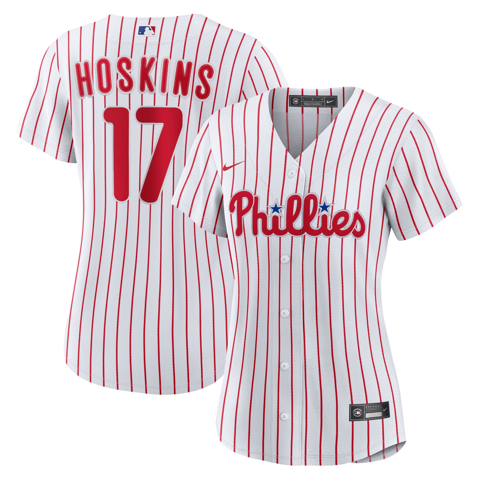 Rhys Hoskins Philadelphia Phillies Women's Home Replica Player Baseball Jersey - White