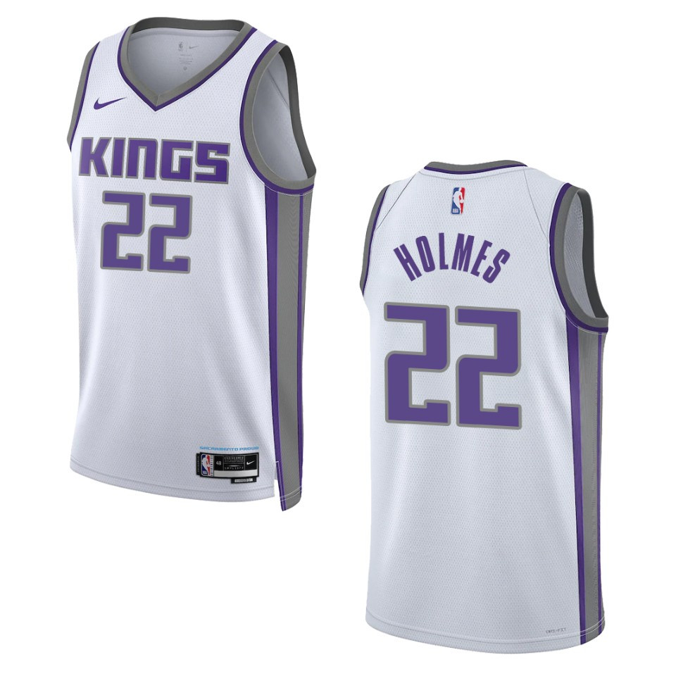 Richaun Holmes Association Edition Sacramento Kings 2022-23 White Swingman Basketball Jersey