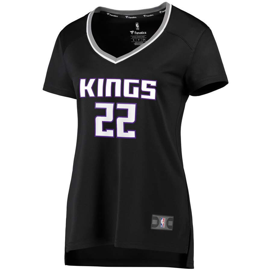 Alternative view of Richaun Holmes Sacramento Kings Fanatics Branded Women's Fast Break Player Replica Basketball Jersey - Statement Edition - Black