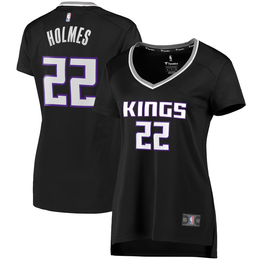 Richaun Holmes Sacramento Kings Fanatics Branded Women's Fast Break Player Replica Basketball Jersey - Statement Edition - Black