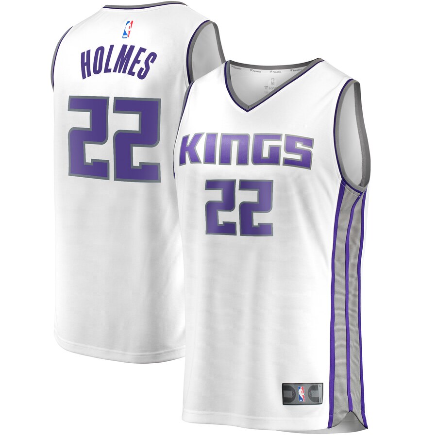 Richaun Holmes Sacramento Kings Fanatics Branded Youth Fast Break Replica Player Basketball Jersey - Association Edition - White