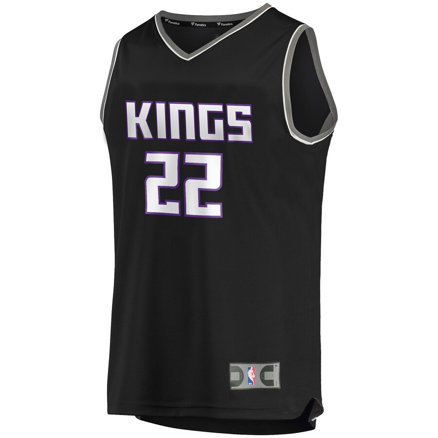 Alternative view of Richaun Holmes Sacramento Kings Fanatics Branded Youth Fast Break Replica Player Basketball Jersey - Statement Edition - Black