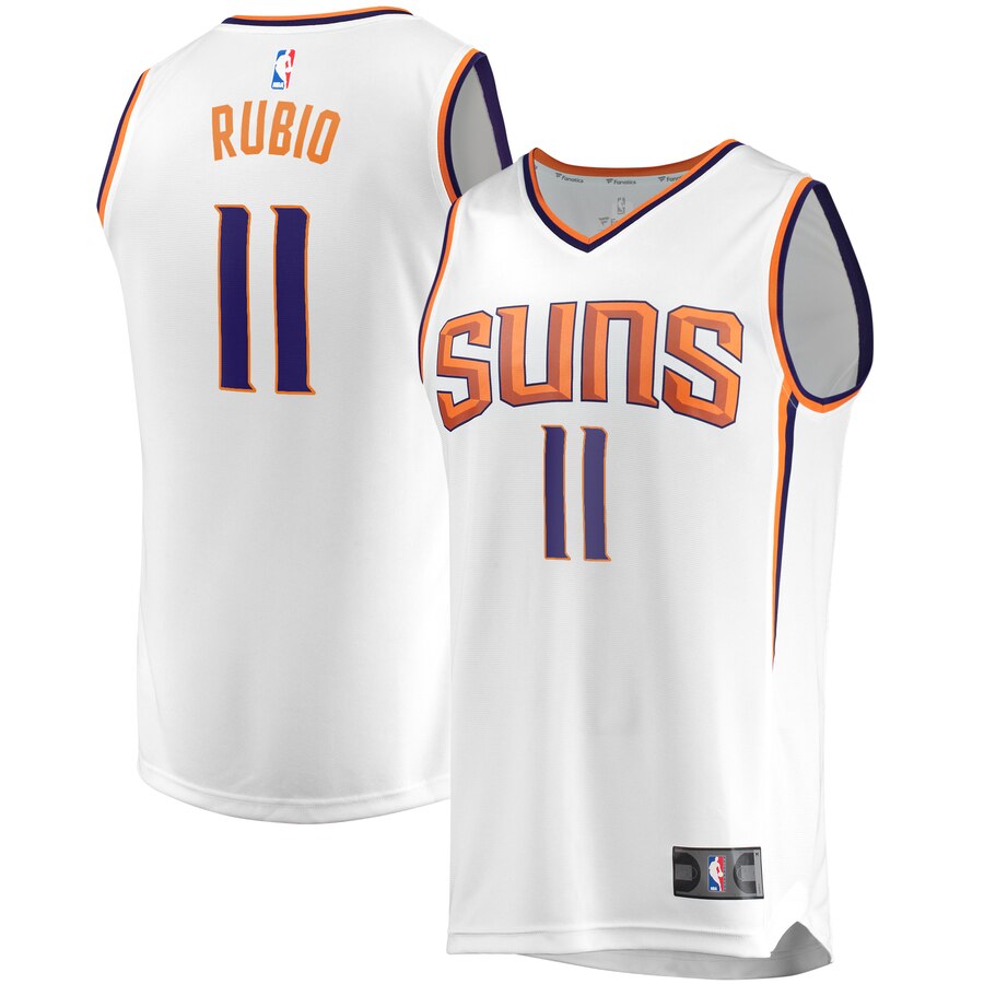 Ricky Rubio Phoenix Suns Fanatics Branded Fast Break Replica Basketball Jersey White - Association Edition