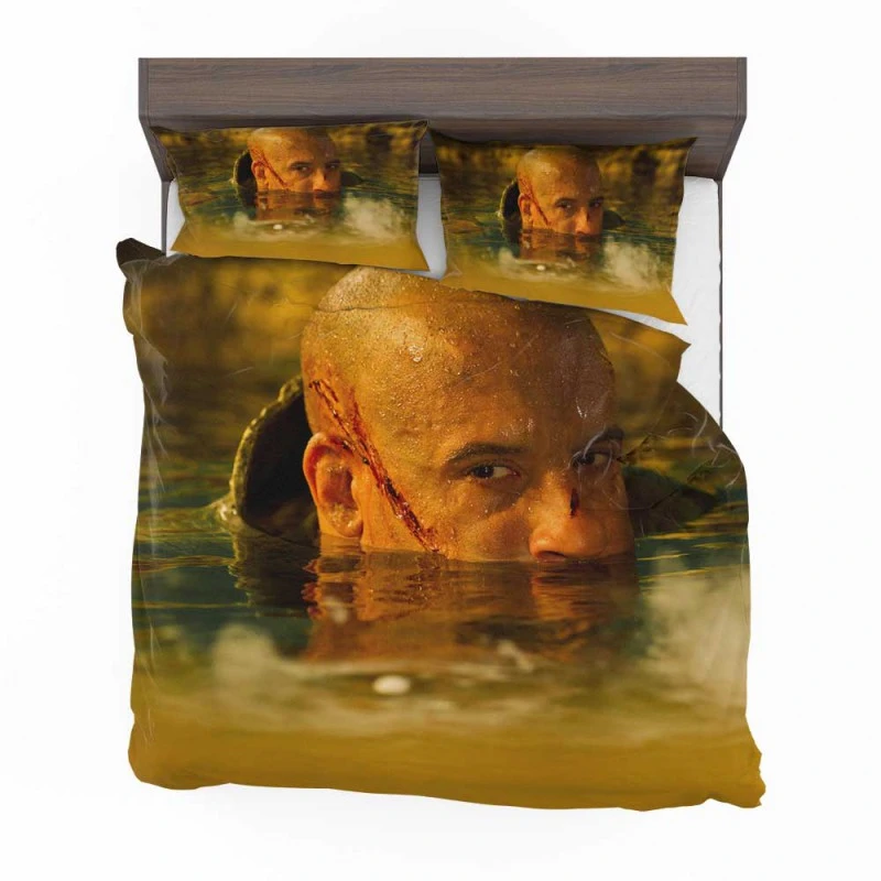 Alternative view of Riddick Movie Vin Diesel Bedding Set - Custom Bedding Set