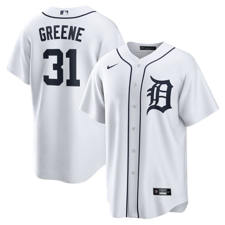 Riley Greene 31 Detroit Tigers Men Baseball Jersey - White