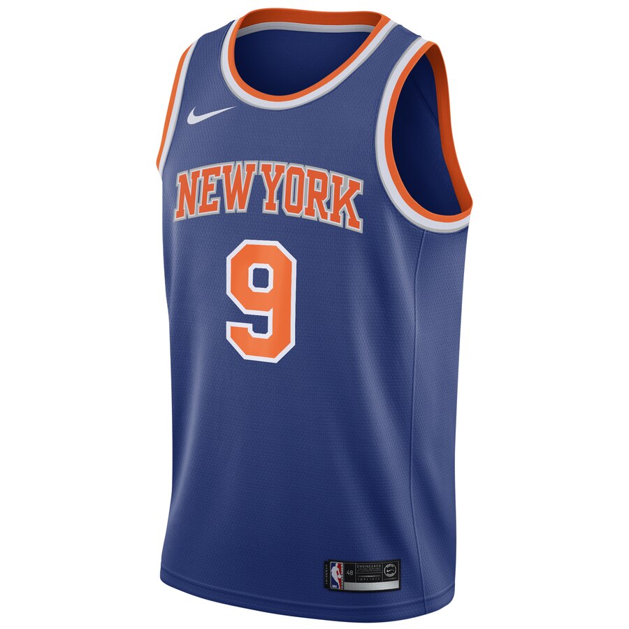 Alternative view of R.j. Barrett New York Knicks 2019 Nba Draft First Round Pick Swingman Basketball Jersey Royal - Icon Edition