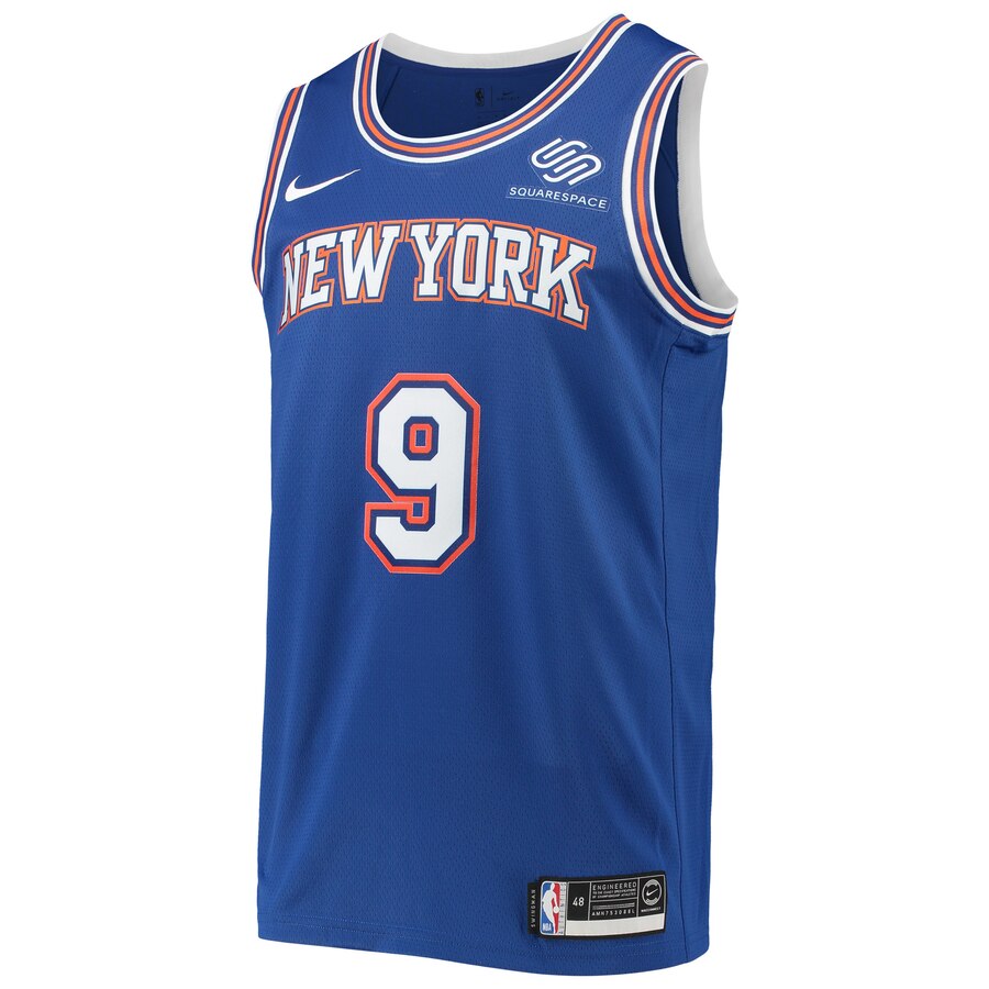 Alternative view of Rj Barrett New York Knicks 2019/20 Swingman Basketball Jersey Blue - Statement Edition