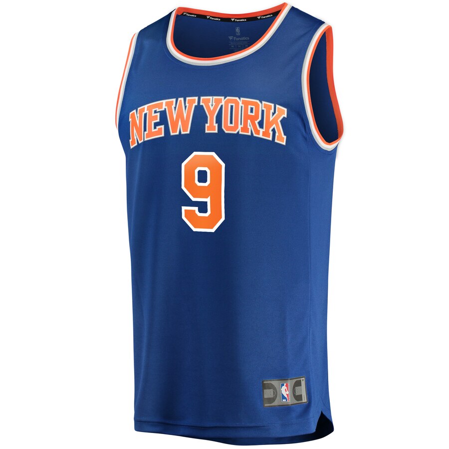 Alternative view of R.j. Barrett New York Knicks Branded Youth 2019 Nba Draft First Round Pick Fast Break Replica Basketball Jersey Royal - Icon Edition