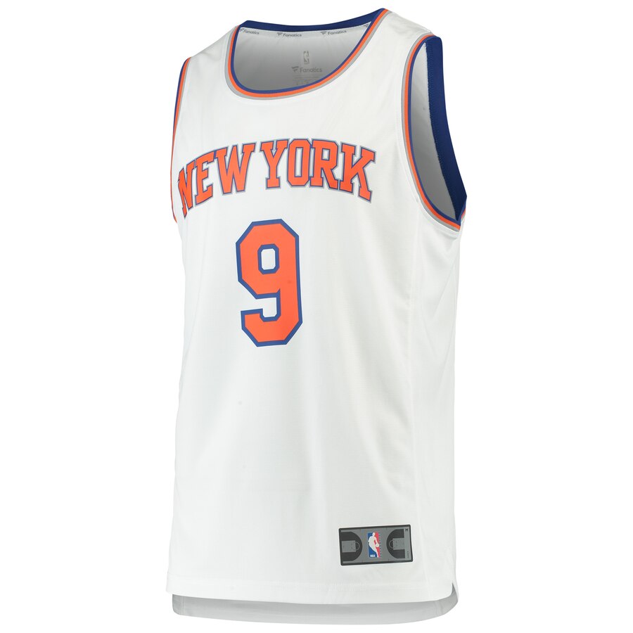 Alternative view of R.j. Barrett New York Knicks Fanatics Branded 2019 Nba Draft First Round Pick Fast Break Replica Basketball Jersey - Association Edition - White