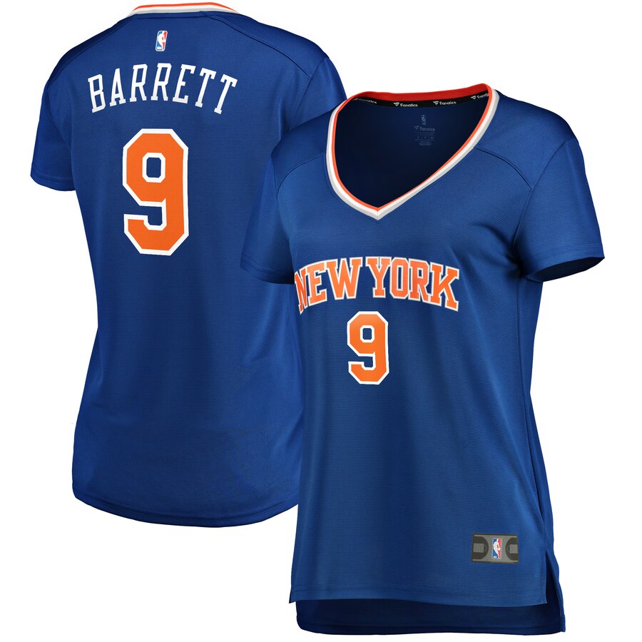Rj Barrett New York Knicks Fanatics Branded Women's Fast Break Player Basketball Jersey - Icon Edition - Blue