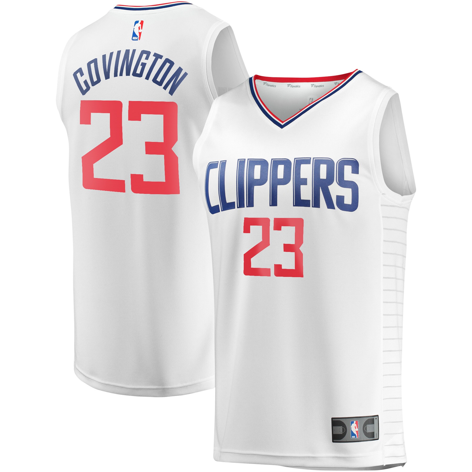 Alternative view of Robert Covington La Clippers Fanatics Branded Fast Break Player Basketball Jersey - Association Edition - White