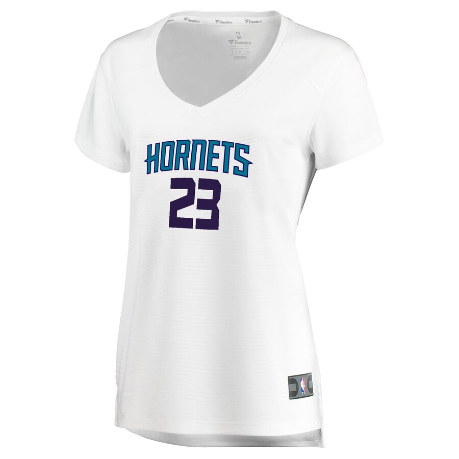 Alternative view of Robert Franks Charlotte Hornets Fanatics Branded Women's Fast Break Replica Basketball Jersey White - Association Edition