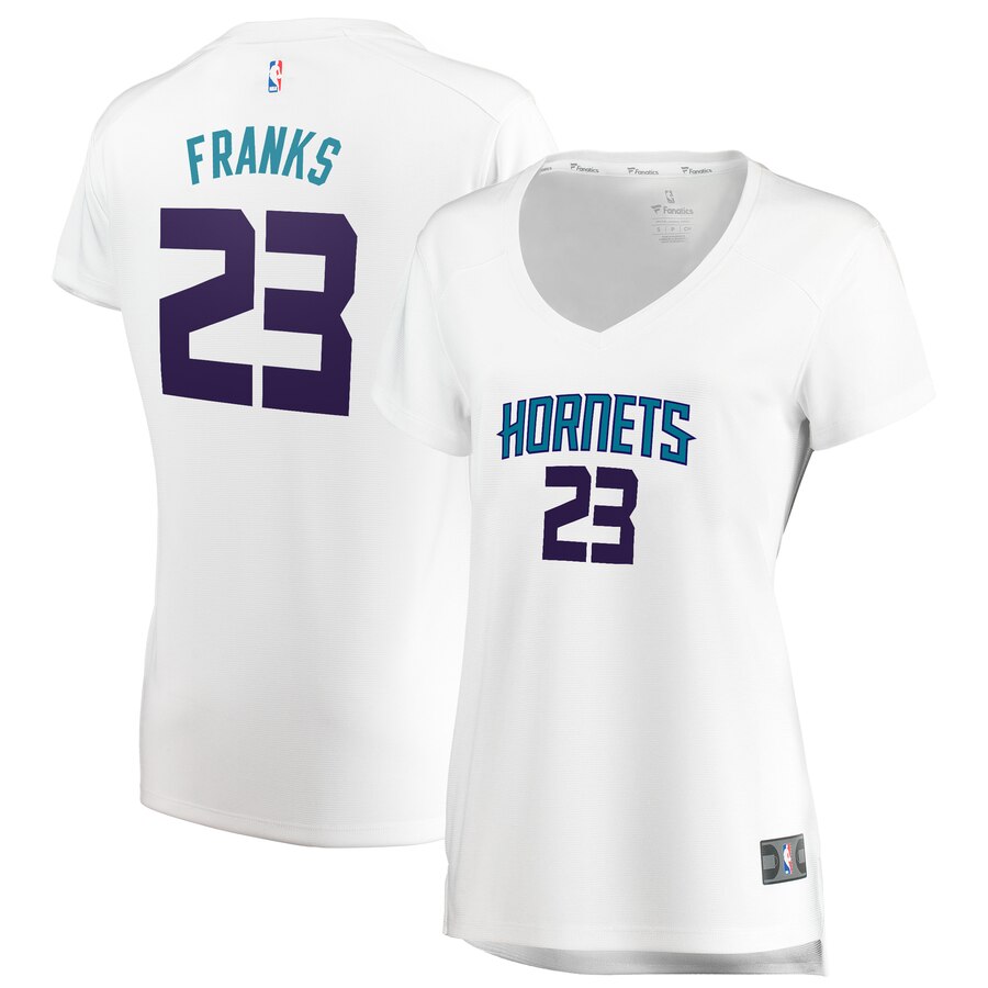 Robert Franks Charlotte Hornets Fanatics Branded Women's Fast Break Replica Basketball Jersey White - Association Edition