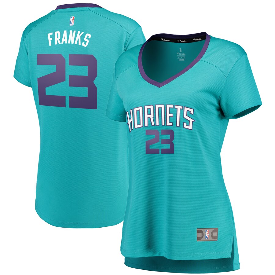 Robert Franks Charlotte Hornets Fanatics Branded Women's Fast Break Replica Player Basketball Jersey - Icon Edition - Teal