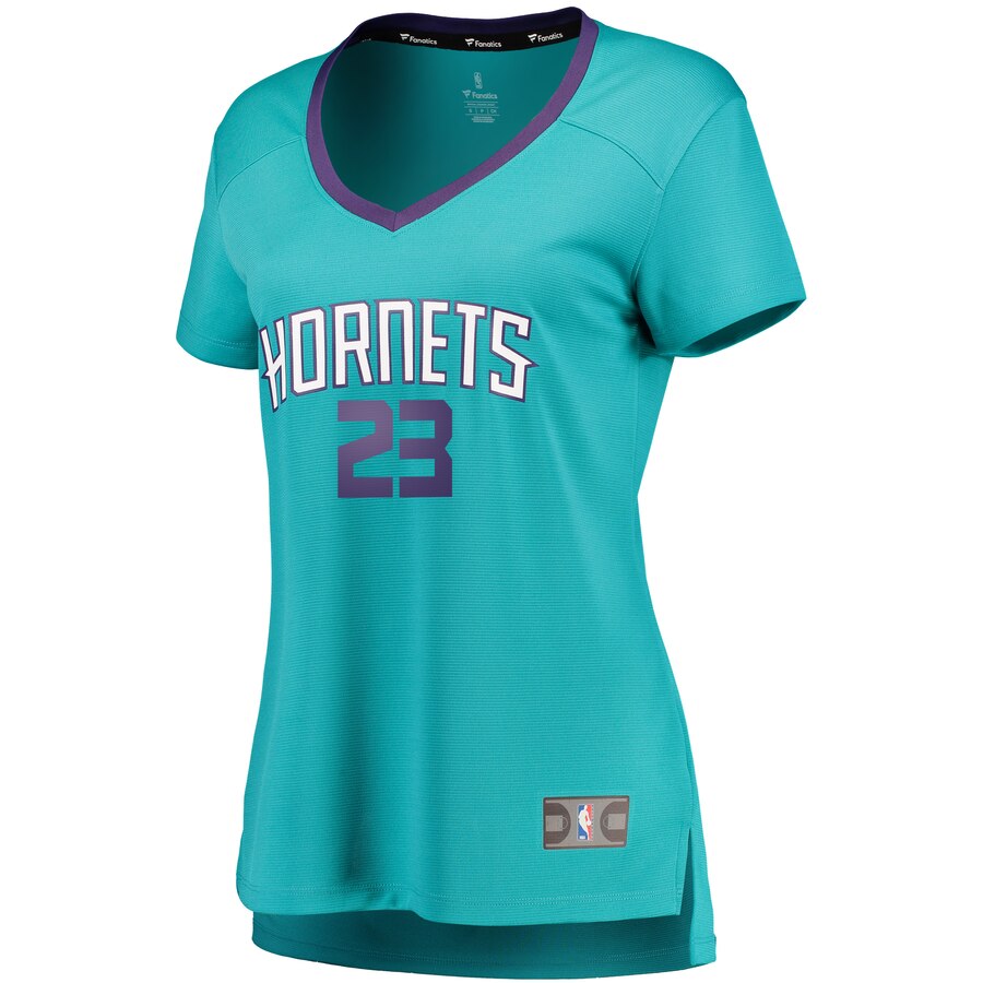 Alternative view of Robert Franks Charlotte Hornets Fanatics Branded Women's Fast Break Replica Player Basketball Jersey - Icon Edition - Teal