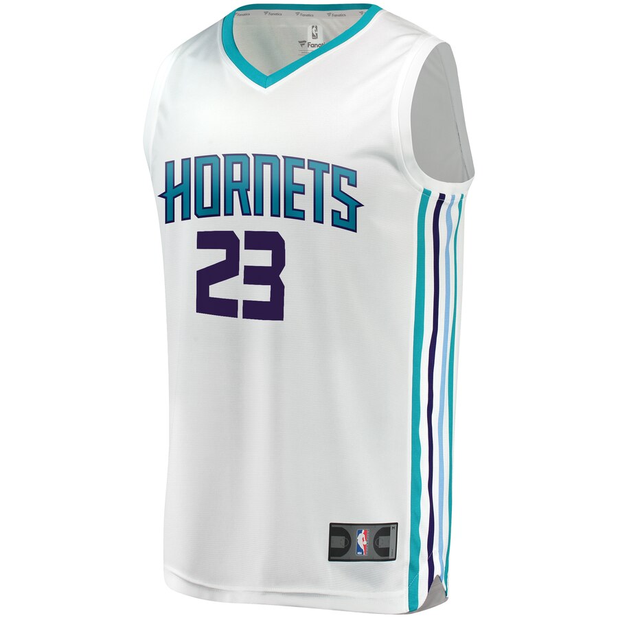 Alternative view of Robert Franks Charlotte Hornets Fanatics Branded Youth Fast Break Replica Player Basketball Jersey White - Association Edition