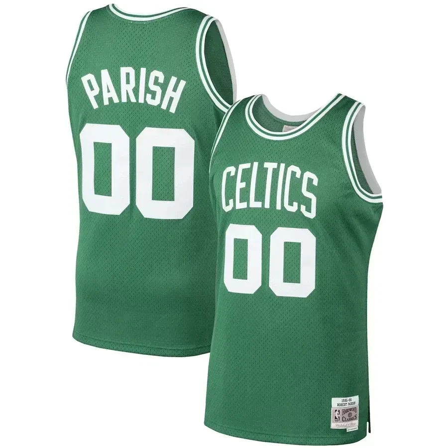 Robert Parish Boston Celtics Mitchell & Ness 1985-86 Hardwood Classics Swingman Player Basketball Jersey - Kelly Green - JS185