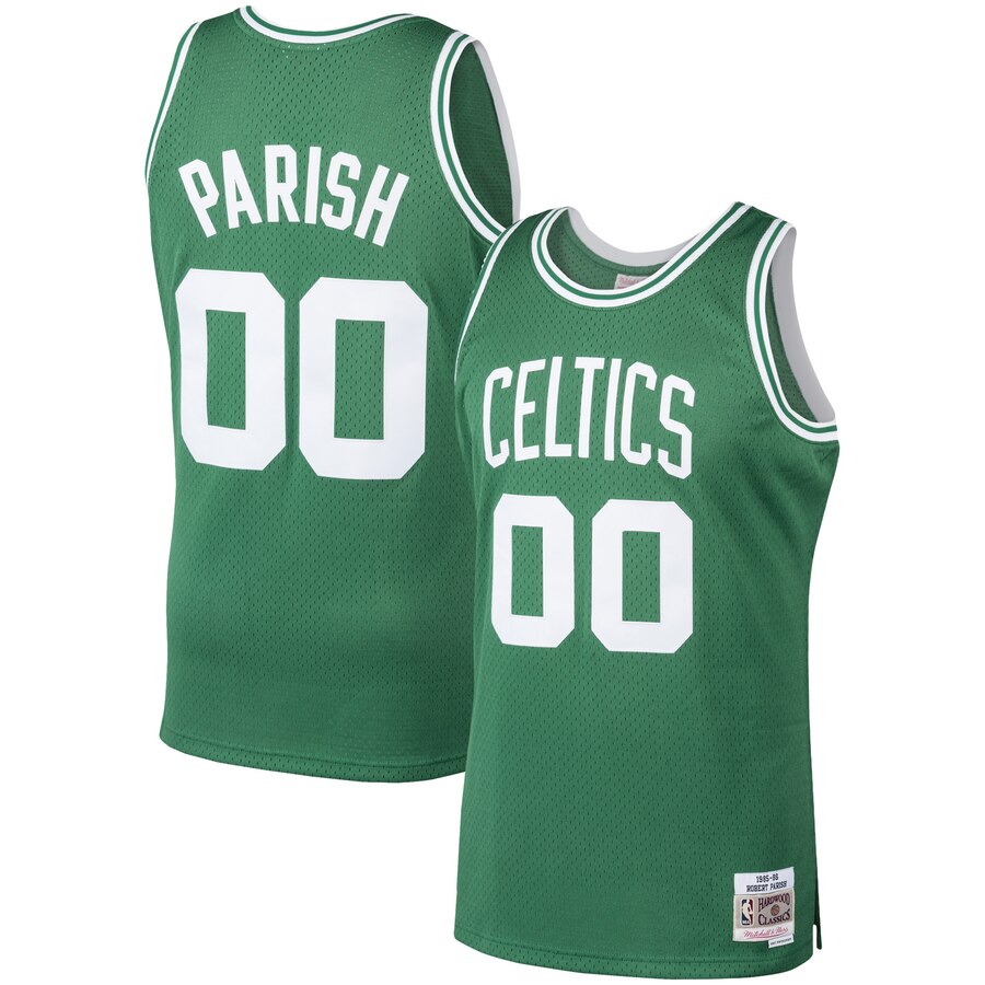 Robert Parish Boston Celtics Mitchell & Ness 1986-87 Hardwood Classics Swingman Basketball Jersey - Kelly Green