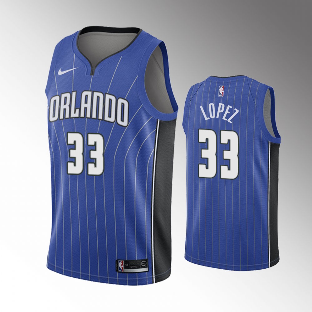 Robin Lopez Orlando Magic 2021 Icon Edition Blue 2021 Trade Basketball Jersey
