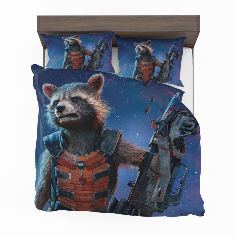 Alternative view of Rocket Raccoon Guardians Of The Galaxy Bedding Set - Custom Bedding Set