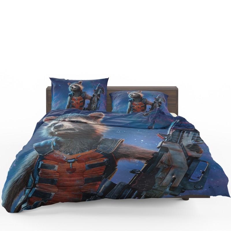 Rocket Raccoon Guardians Of The Galaxy Bedding Set - Custom Bedding Set
