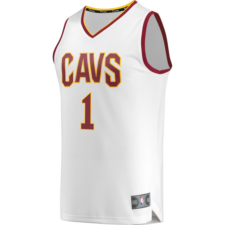 Alternative view of Rodney Hood Cleveland Cavaliers Fanatics Branded Fast Break Replica Basketball Jersey White - Association Edition