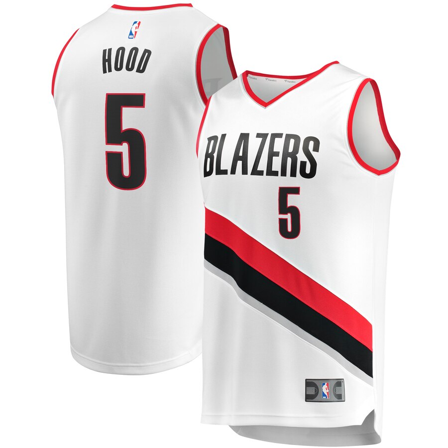 Rodney Hood Portland Trail Blazers Fanatics Branded Fast Break Player Basketball Jersey – Association Edition – White