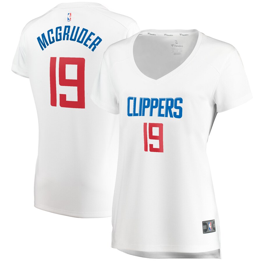 Rodney Mcgruder La Clippers Fanatics Branded Women's Fast Break Player Basketball Jersey - Association Edition - White