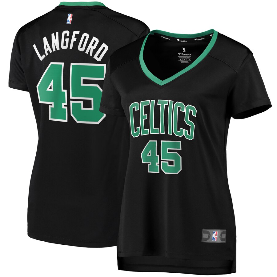 Romeo Langford Boston Celtics Fanatics Branded Women's Fast Break Replica Player Basketball Jersey - Statement Edition - Black