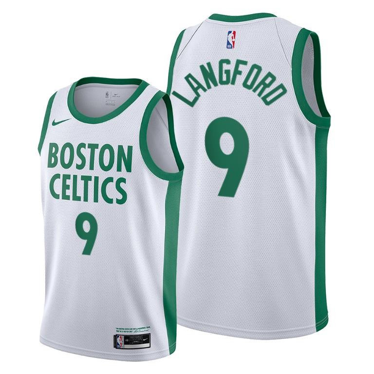 Romeo Langford Boston Celtics White City Edition Basketball Jersey 9 - Men Basketball Jersey - JS243