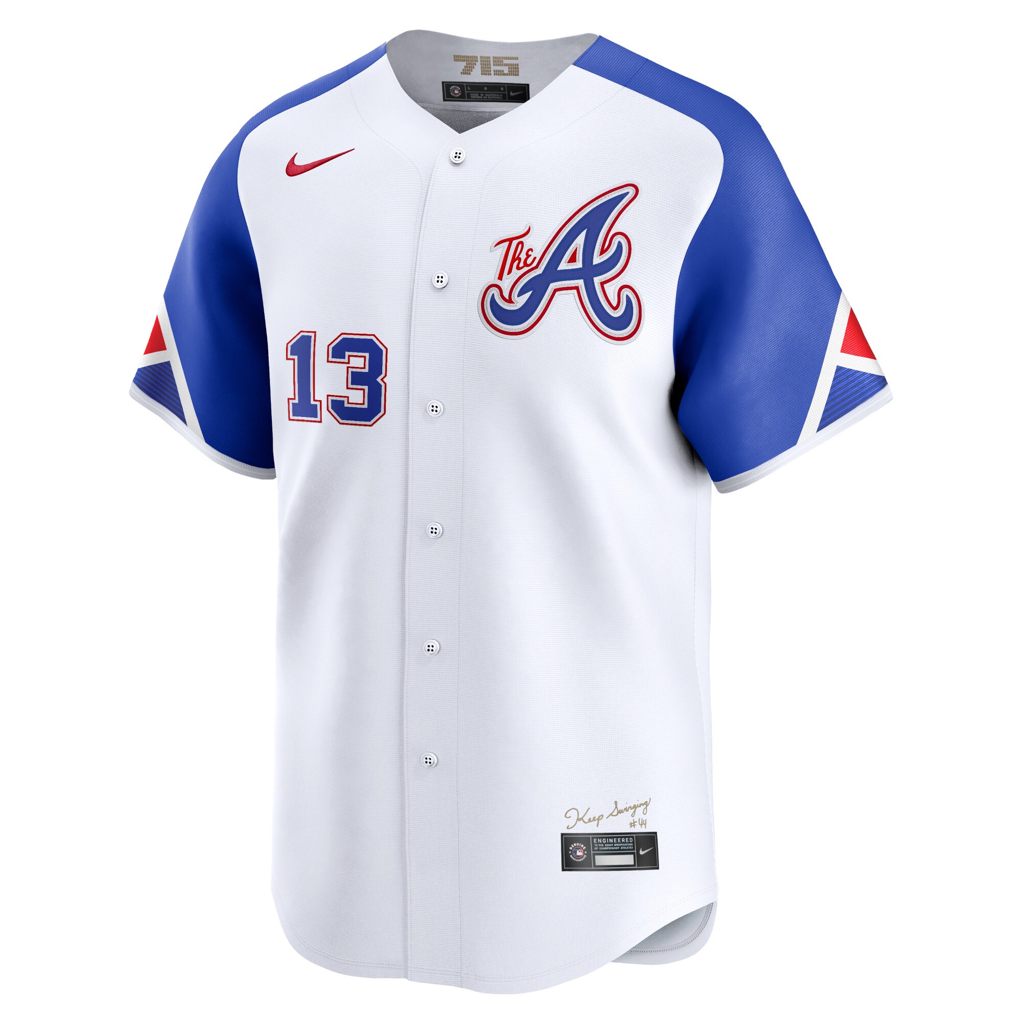 Alternative view of Ronald AcuÃƒÆ’Ã‚Â±a Jr. Atlanta Braves City Connect Limited Player Baseball Jersey - White