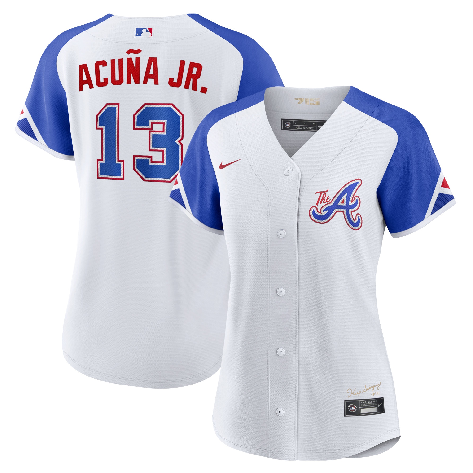 Ronald AcuÃƒÆ’Ã‚Â±a Jr. Atlanta Braves Women's 2023 City Connect Replica Player Baseball Jersey - White