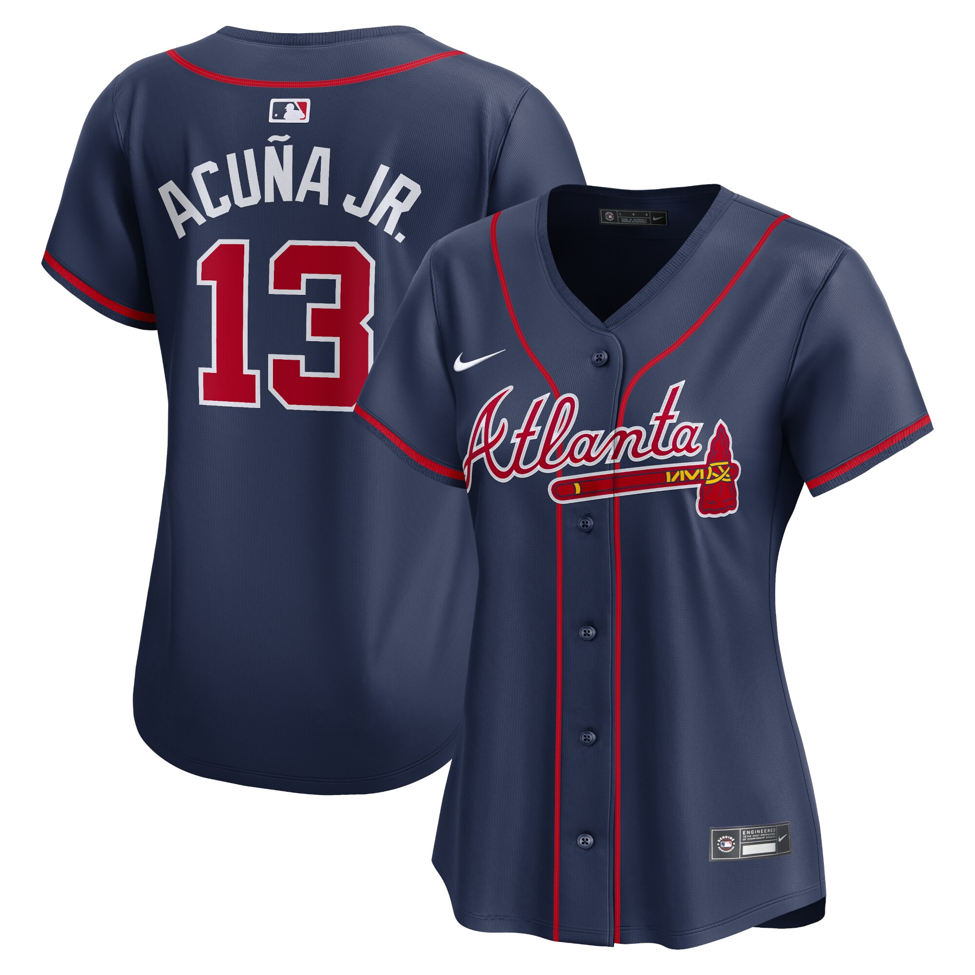 Ronald AcuÃƒÆ’Ã‚Â±a Jr. Atlanta Braves Women's Alternate Limited Player Baseball JerseyÃƒâ€šÃ‚Â ÃƒÂ¢Ã¢â€šÂ¬Ã¢â‚¬Å“ Navy