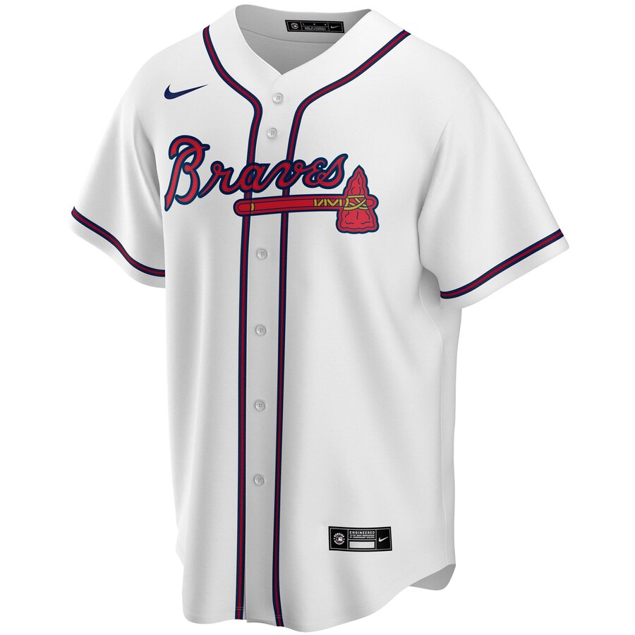 Alternative view of Ronald Acuna Jr. Atlanta Braves Home 2020 Replica Player Baseball Jersey ÃƒÂ¢Ã¢â€šÂ¬Ã¢â‚¬Å“ White