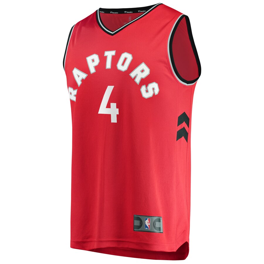 Alternative view of Rondae Hollis-jefferson Toronto Raptors Fanatics Branded Fast Break Replica Basketball Jersey Red - Icon Edition