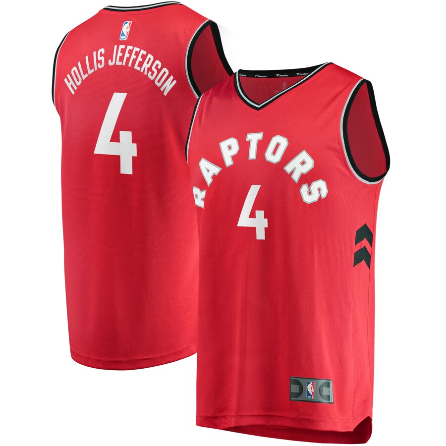 Rondae Hollis-jefferson Toronto Raptors Fanatics Branded Fast Break Replica Basketball Jersey Red - Icon Edition