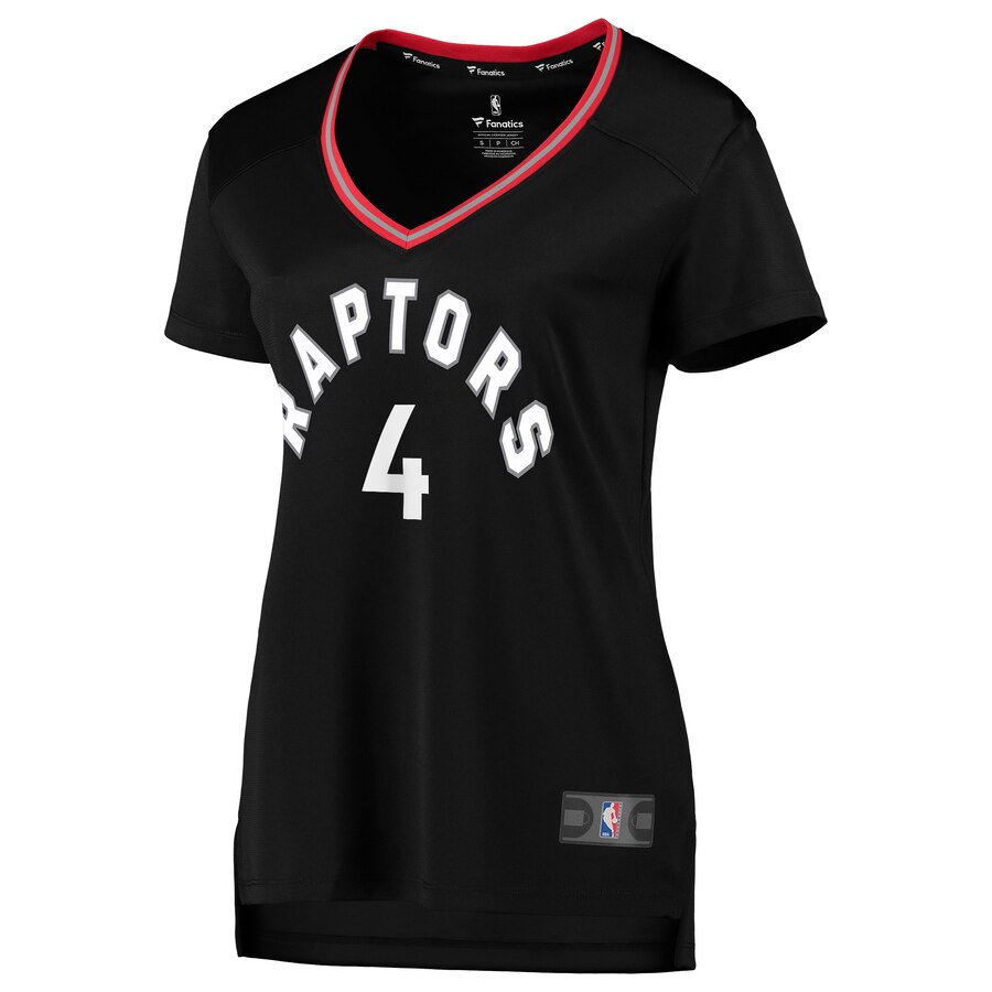 Alternative view of Rondae Hollis-jefferson Toronto Raptors Fanatics Branded Women's Fast Break Replica Basketball Jersey Black - Statement Edition