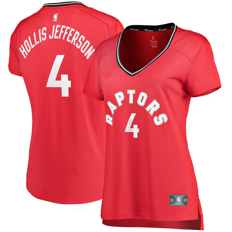 Rondae Hollis-jefferson Toronto Raptors Fanatics Branded Women's Fast Break Replica Player Basketball Jersey - Icon Edition - Red