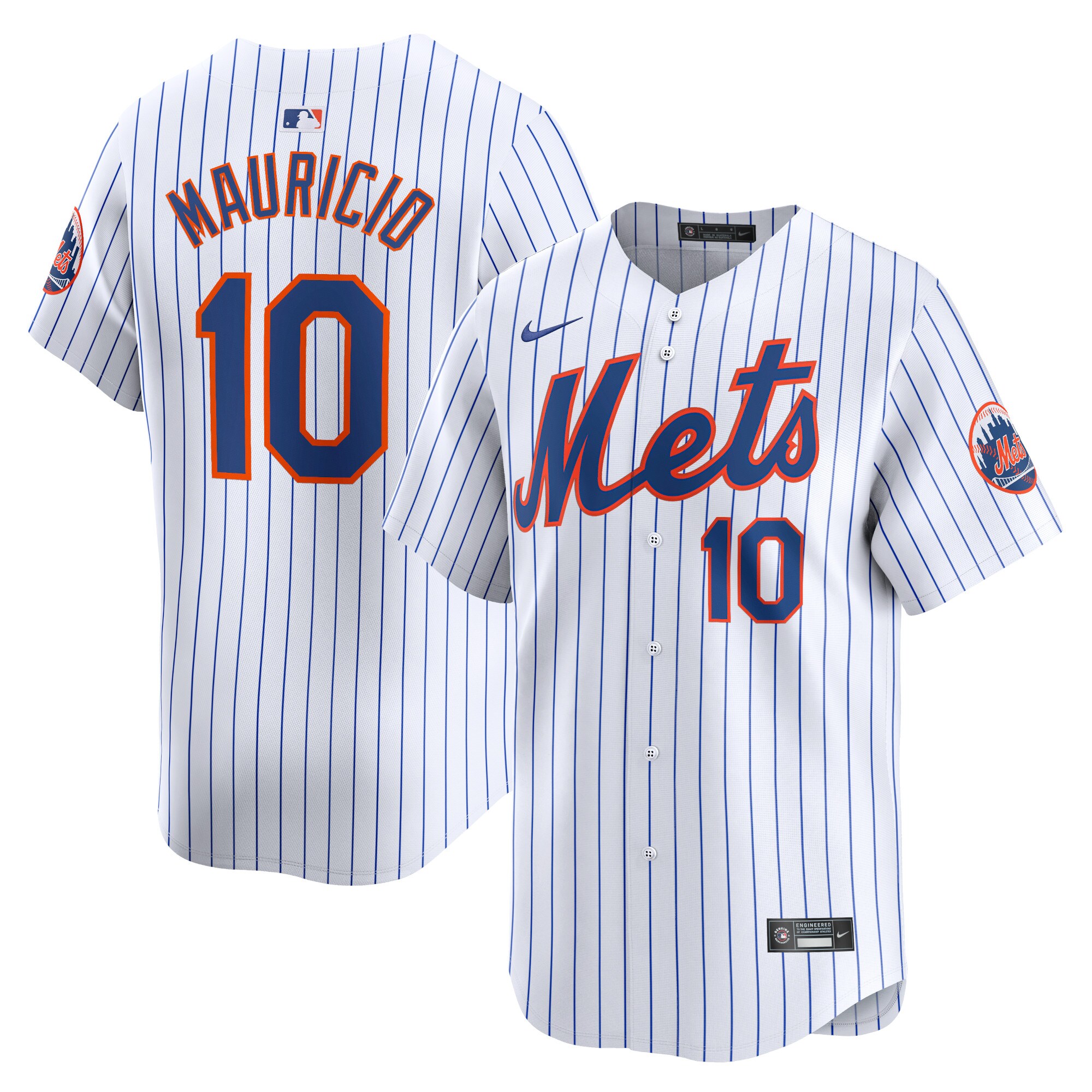 Ronny Mauricio New York Mets Home Limited Player Baseball Jersey - White