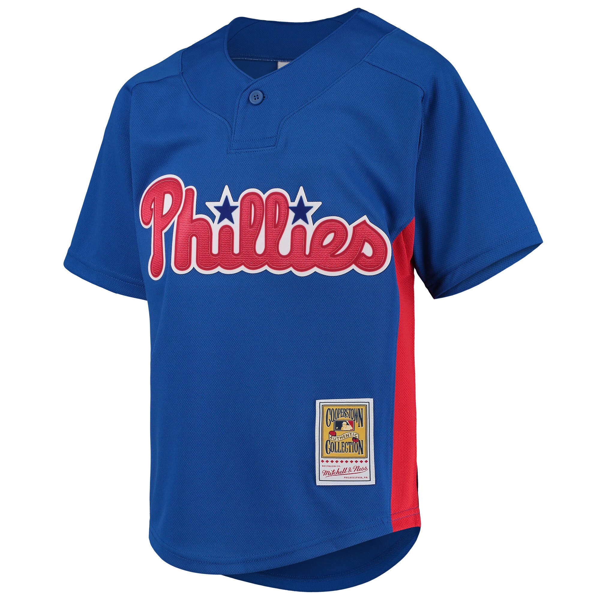 Alternative view of Roy Halladay Philadelphia Phillies Mitchell & Ness Youth Cooperstown Collection Mesh Batting Practice Baseball Jersey - Royal