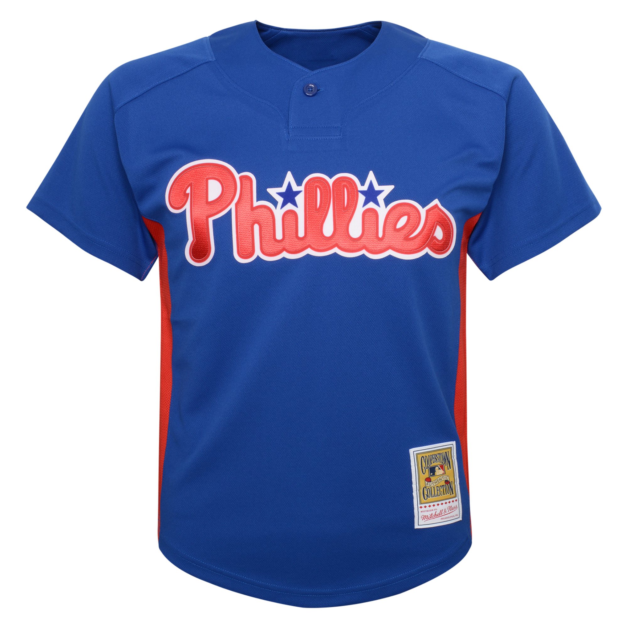 Alternative view of Roy Halladay Philadelphia Phillies Mitchell & Ness Youth Cooperstown CollectionÃƒâ€šÃ‚Â mesh Batting Practice Baseball Jersey - Royal
