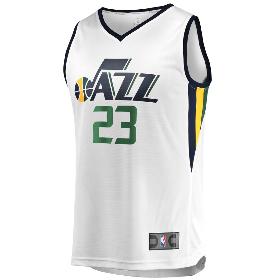 Alternative view of Royce O’neale Utah Jazz Fanatics Branded Fast Break Player Basketball Jersey – Association Edition – White