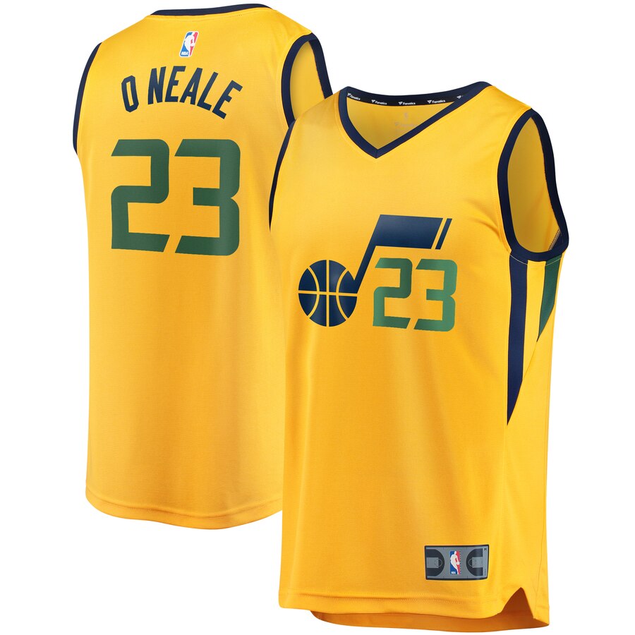 Royce O'neale Utah Jazz Fanatics Branded Youth Fast Break Player Basketball Jersey - Statement Edition - Gold