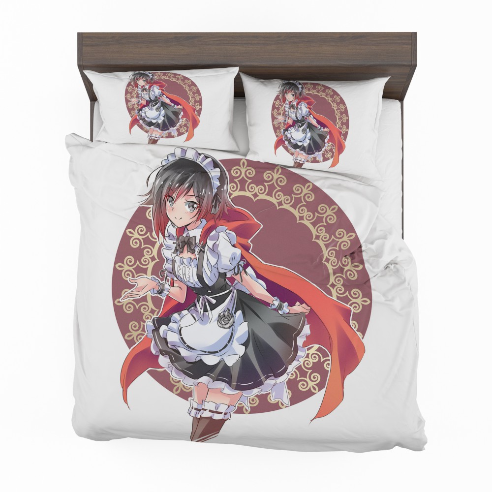 Alternative view of Ruby Rose Anime Girl Rwby Cute Anime Bedding Set - Custom Bedding Set