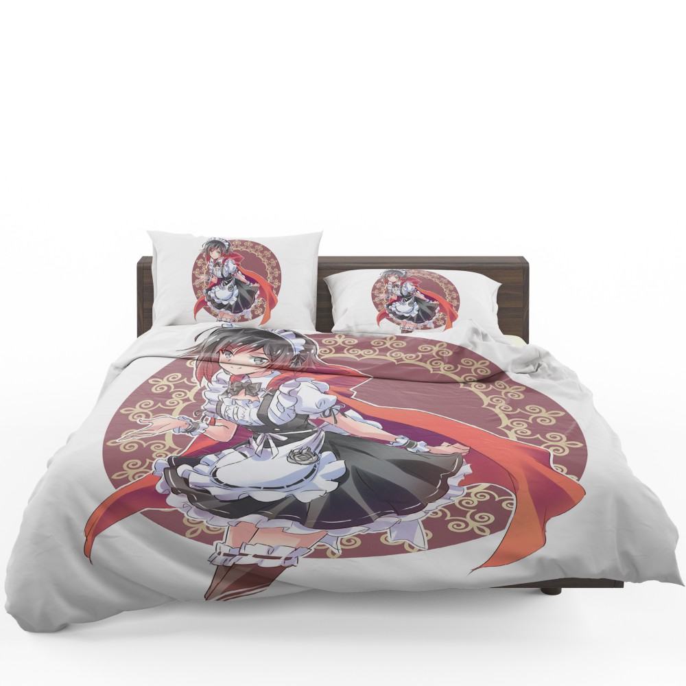 Ruby Rose Anime Girl Rwby Cute Anime Bedding Set - Custom Bedding Set