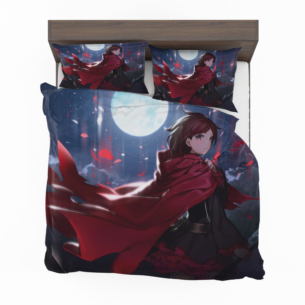 Alternative view of Ruby Rose Rwby Custom Anime Bedding Set - Custom Bedding Set