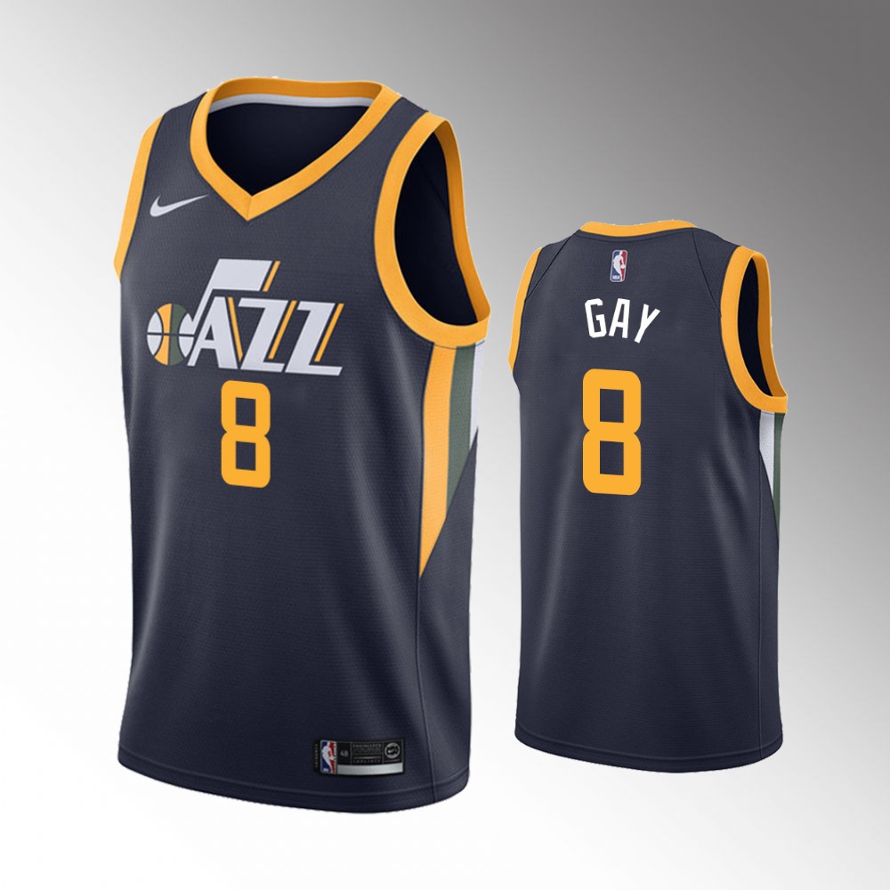 Rudy Gay Utah Jazz 2021 Icon Edition Navy 2021 Trade Basketball Jersey